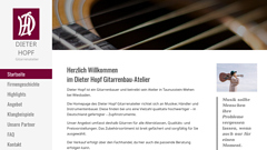 Dieter Hopf Gitarrenatelier - Gitarren für jeden Bedarf