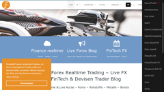 Details : Forex Trading Portal Realtime - FX Börse Live Charts Trader
